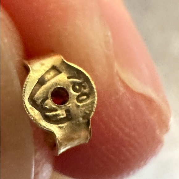 18k pure gold earrings. (SOLD) - Picture 3 of 3